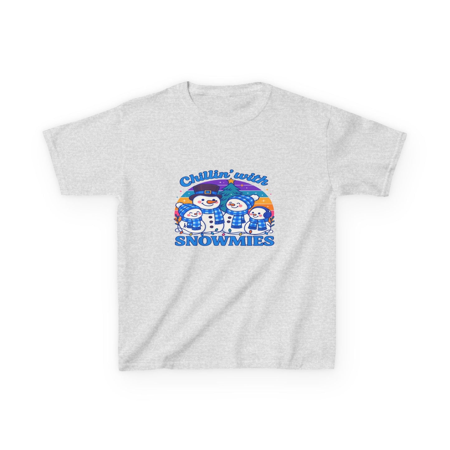 Chillin' with Snowmies Holiday Tee - Retro Christmas