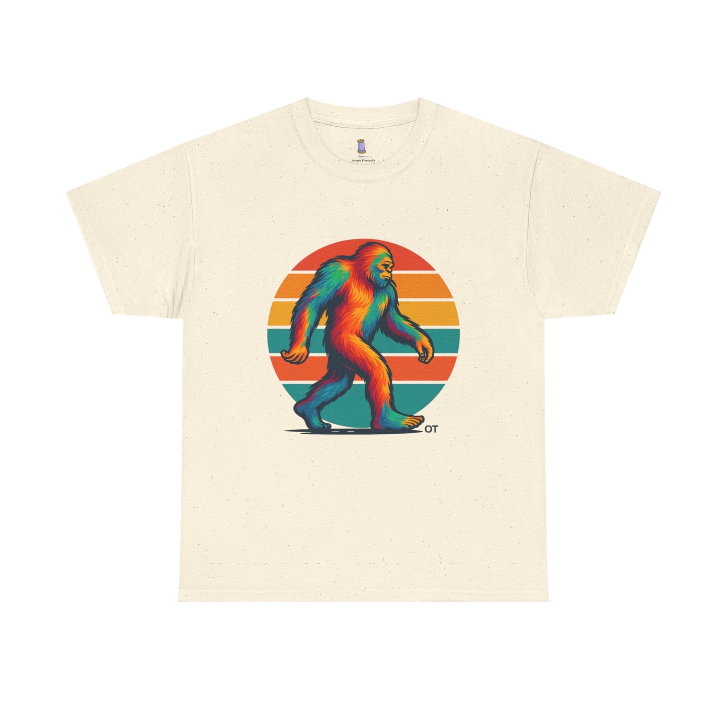 Colorful Bigfoot Unisex T-Shirt, Fun Graphic Tee for Nature Lovers, Perfect for Holidays, Festivals, Camping, Gifts