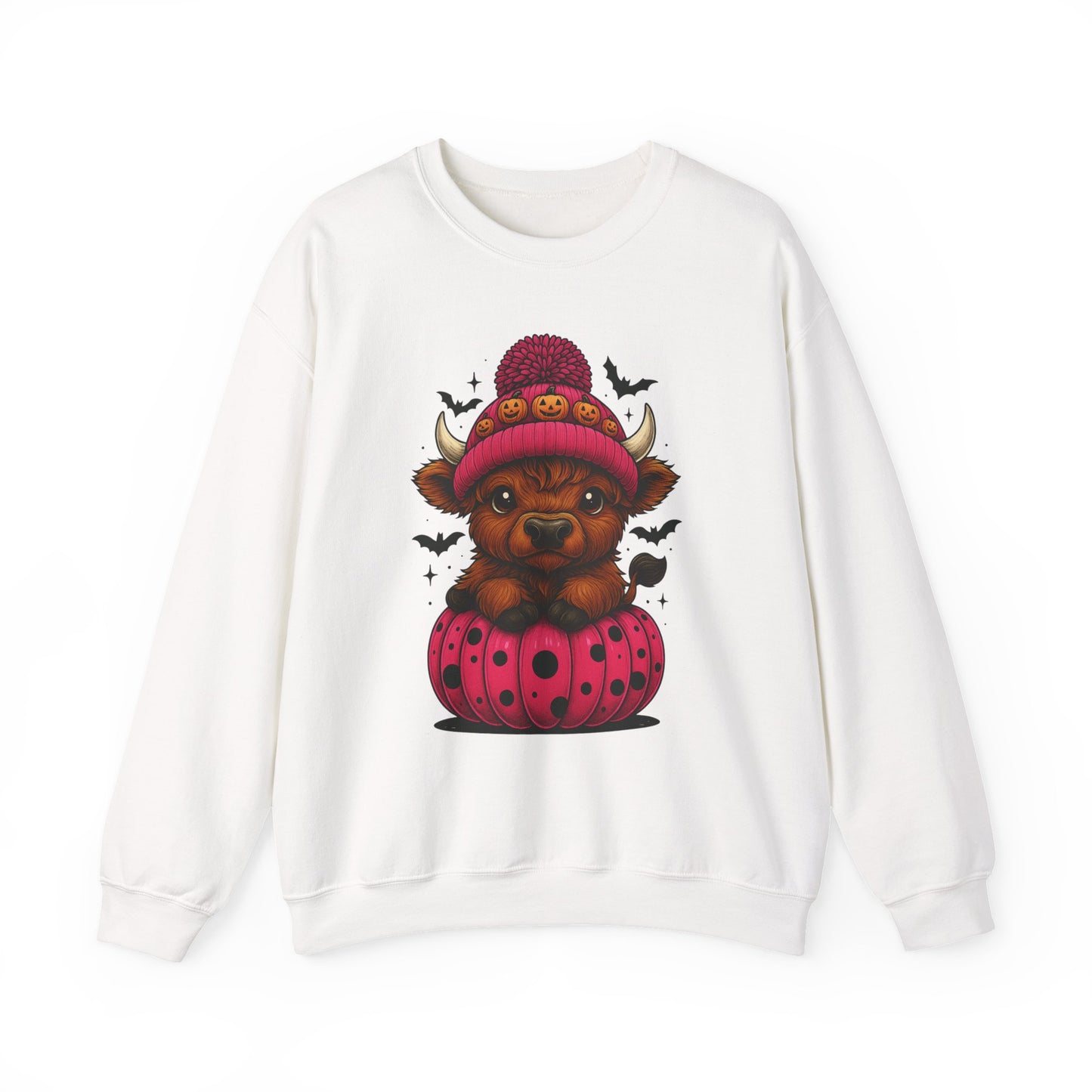 Highland Cow Halloween Sweatshirt - Cute Fall Vibes
