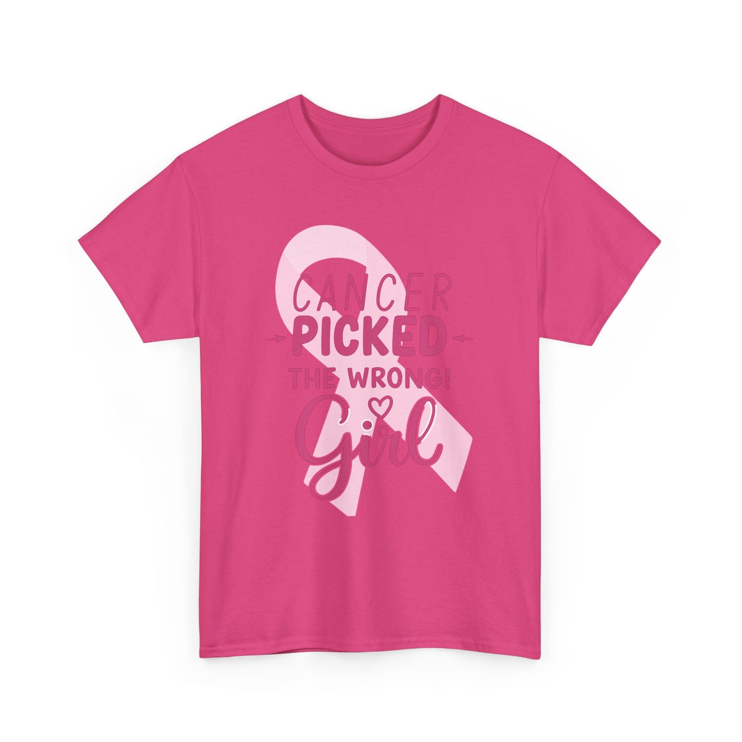 Cancer: The Wrong Picked Girl - Pink Ribbon Tee