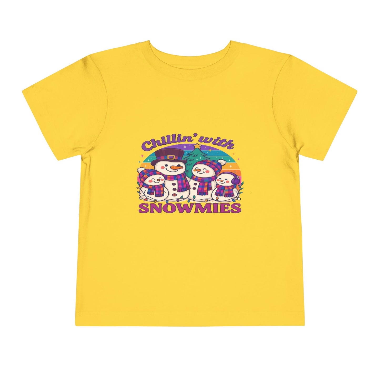 Chillin' with Snowmies Toddler Christmas Tee