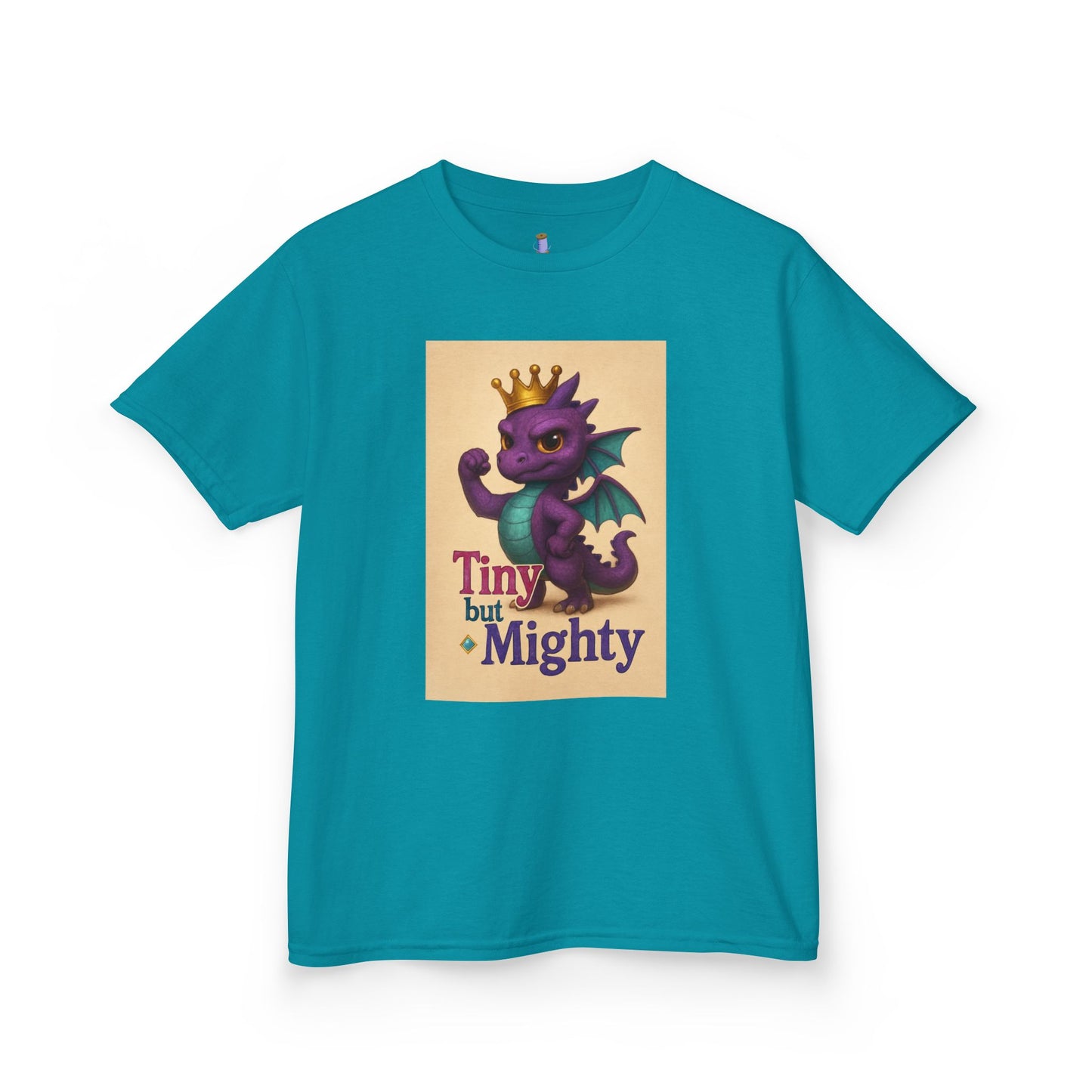 Kids Dragon Tee, Fun Kids T-Shirt, Tiny but Mighty Shirt, Unique Kids Apparel, Gift for Young Adventurers, Cute Dragon Design