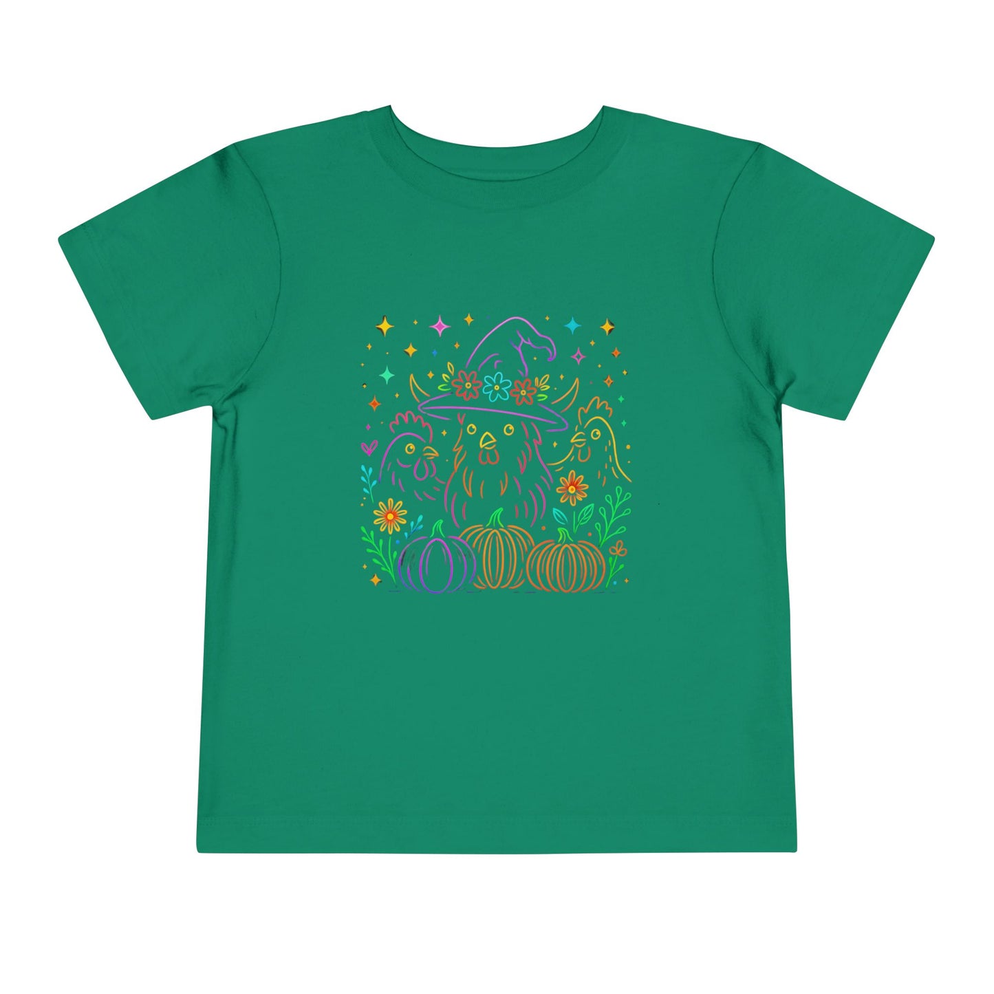 Witch Chicken Halloween Toddler Christmas Tee