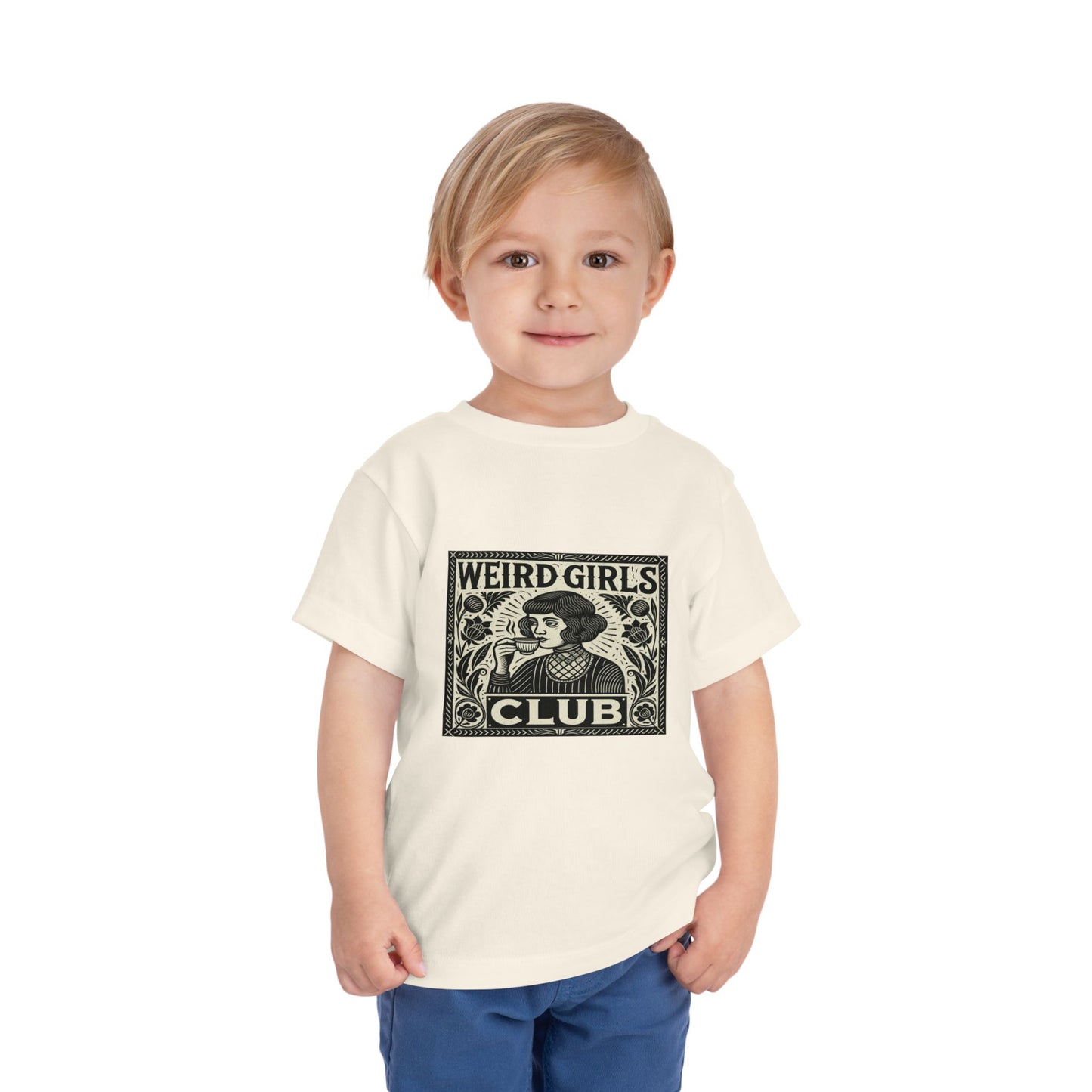 Weird Girls Club Tee - Vintage Linocut Christmas