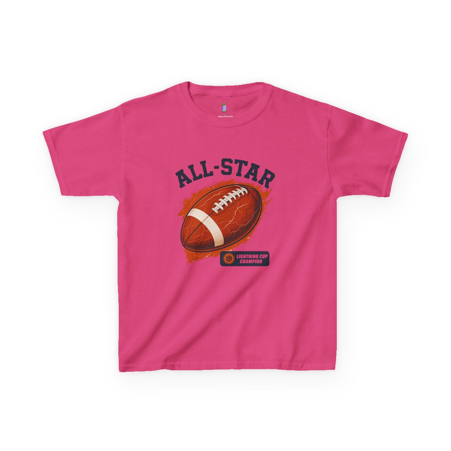 All-Star Kids Football Tee, Sports Apparel, Boys Football Shirt, Kids Casual Wear, Back To School Shirt, Birthday Gift