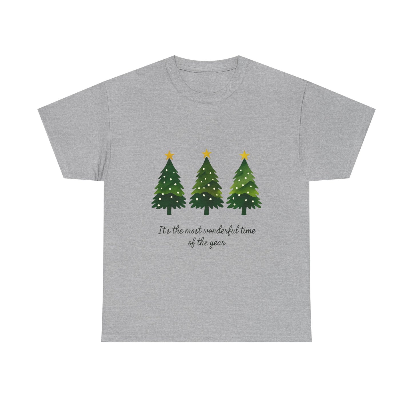 Christmas Tee - Festive Watercolor Trees Holiday Shirt