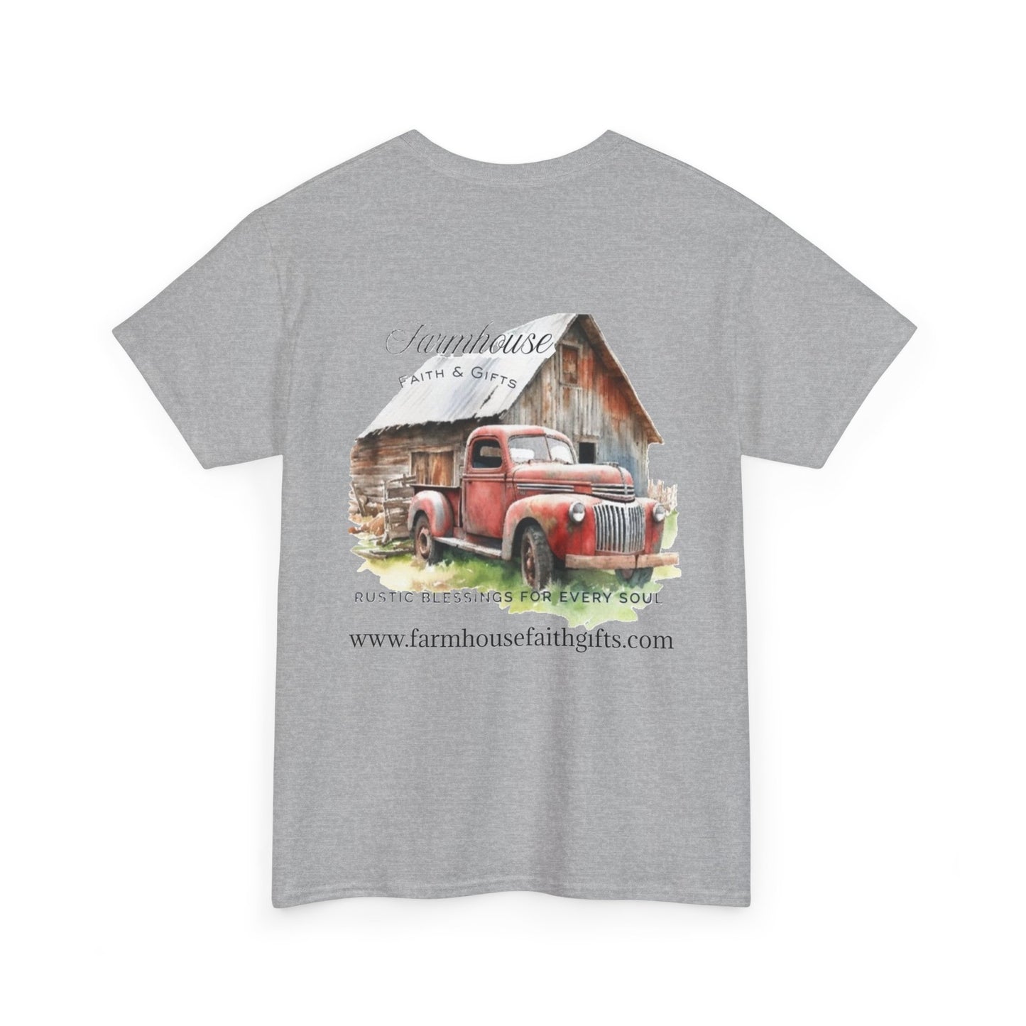 Rustic Farmhouse Unisex Tee, Country Style Shirt, Vintage Truck Tee, Back to Nature Apparel, Ideal Gift for Farm Lovers