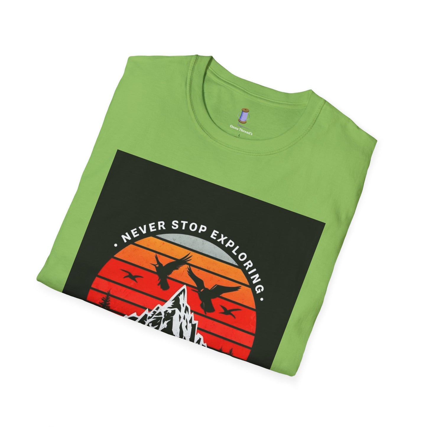 Adventure Awaits T-Shirt | Unisex Softstyle Tee | Perfect for Travel Lovers, Outdoor Adventures, Camping, Nature Gifts, Explore