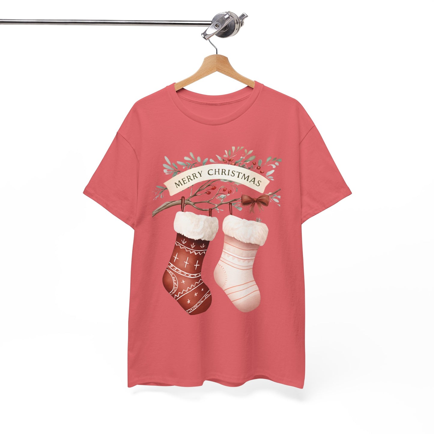 Watercolor Christmas Stocking Tee - Hope & Love