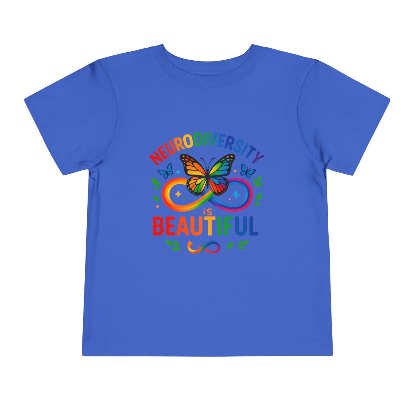 Toddler T-Shirt Colorful Butterfly Rainbow Infinity Symbol Acceptance Shirt