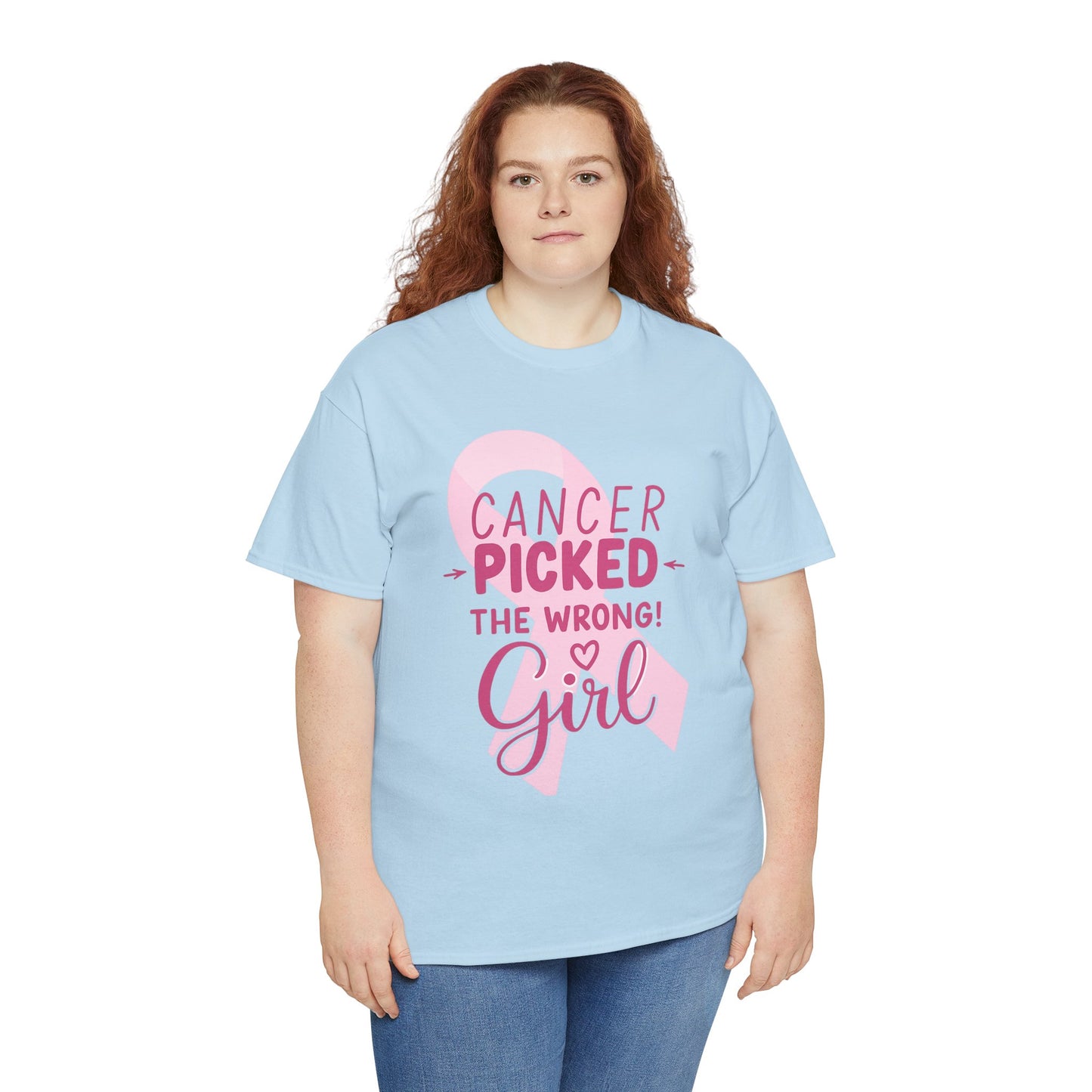 Cancer: The Wrong Picked Girl - Pink Ribbon Tee