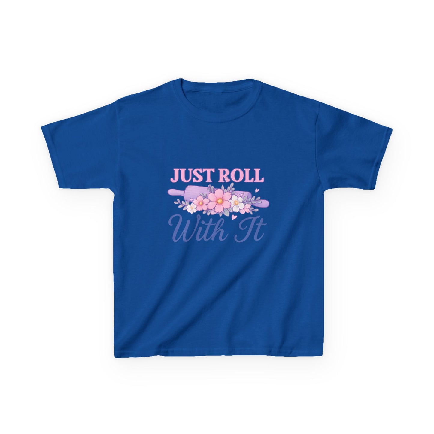 Just Roll With It - Dinosaur Christmas Kids Tee