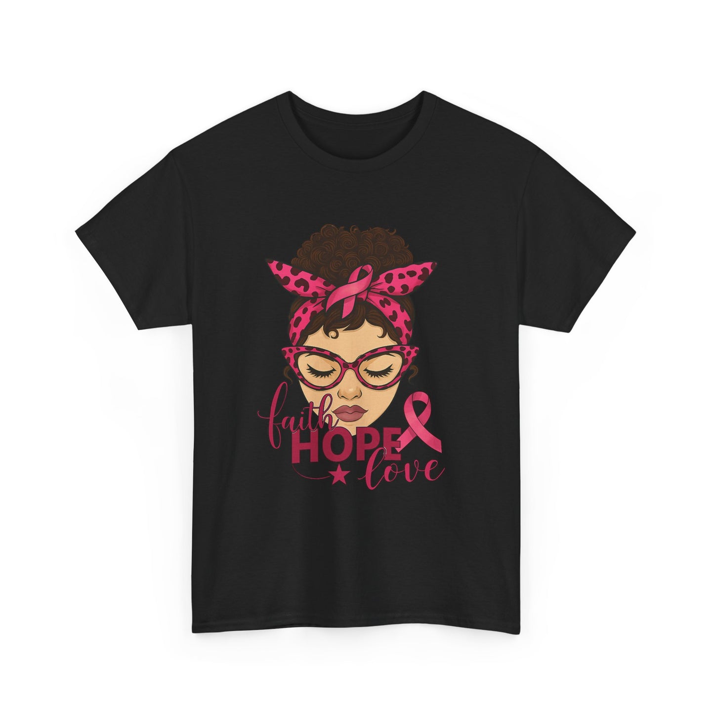 Hope, Faith, Love: Breast Cancer Awareness Tee