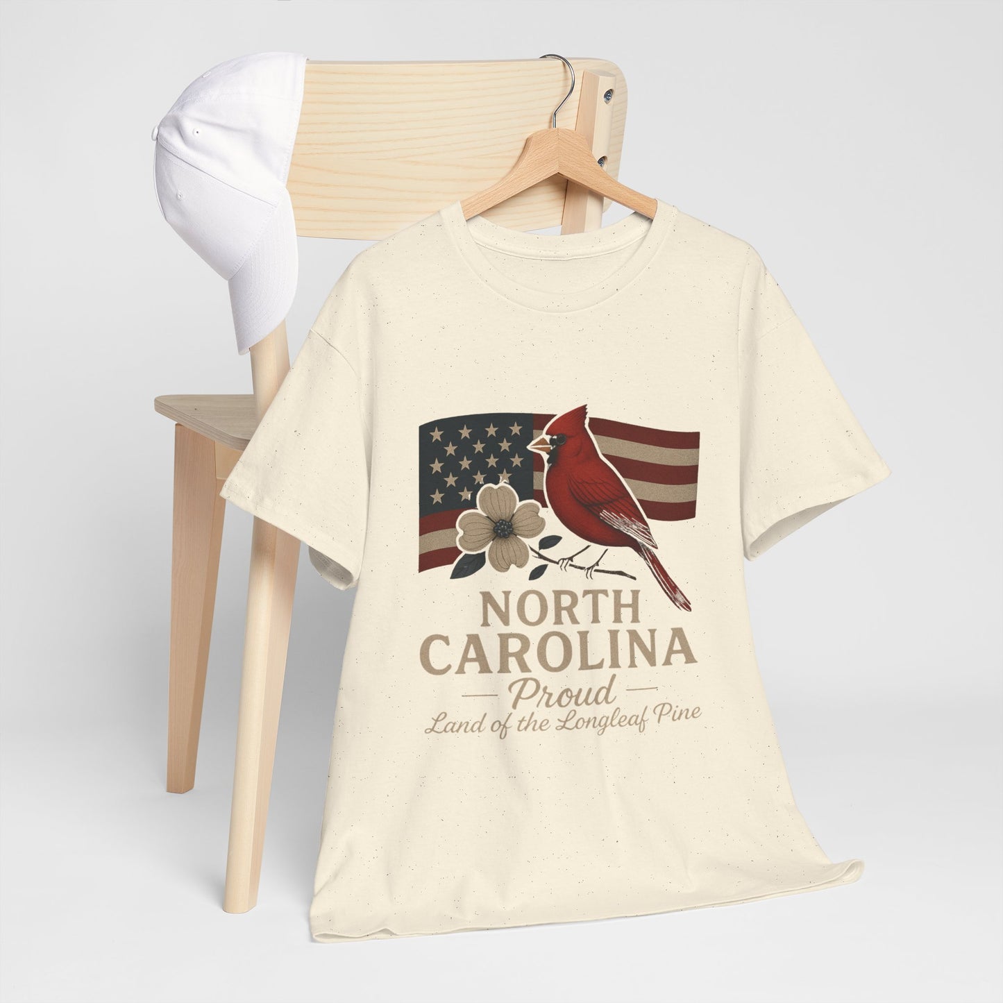 NC Pride: Cardinal, Dogwood & State Flag Tee