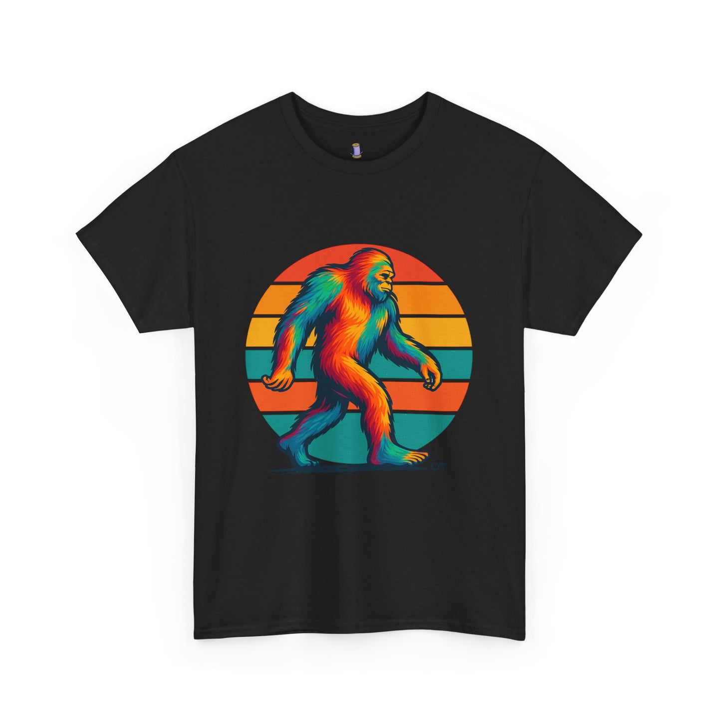 Colorful Bigfoot Unisex T-Shirt, Fun Graphic Tee for Nature Lovers, Perfect for Holidays, Festivals, Camping, Gifts