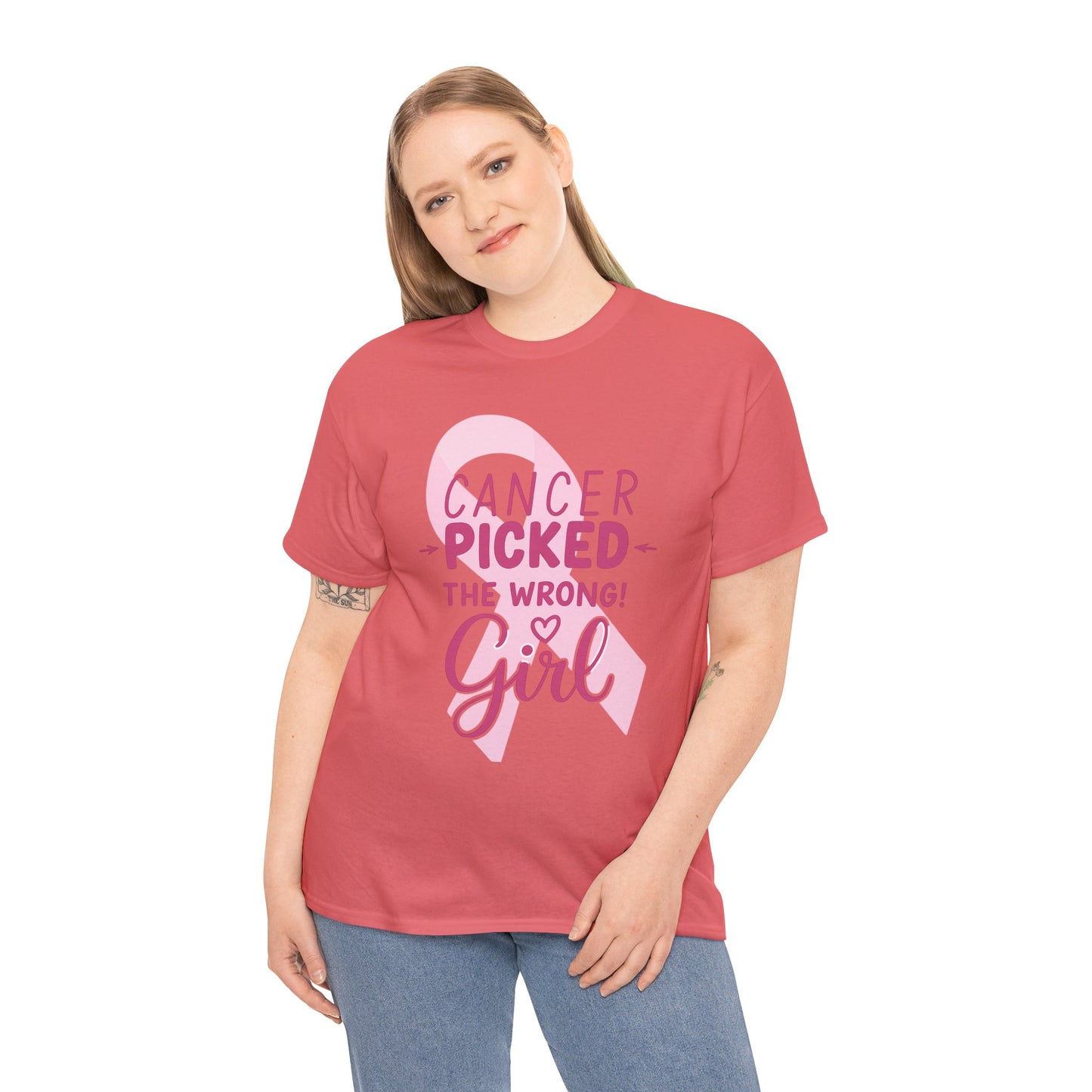 Cancer: The Wrong Picked Girl - Pink Ribbon Tee