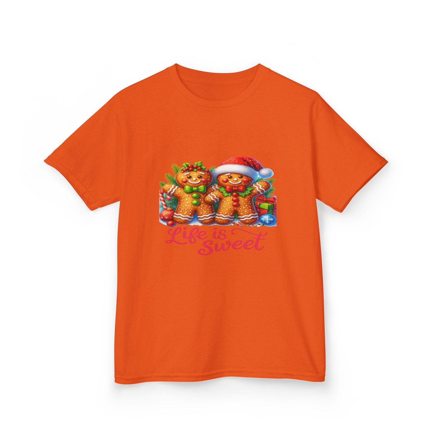 Gingerbread Dino Christmas Tee - Life is Sweet!