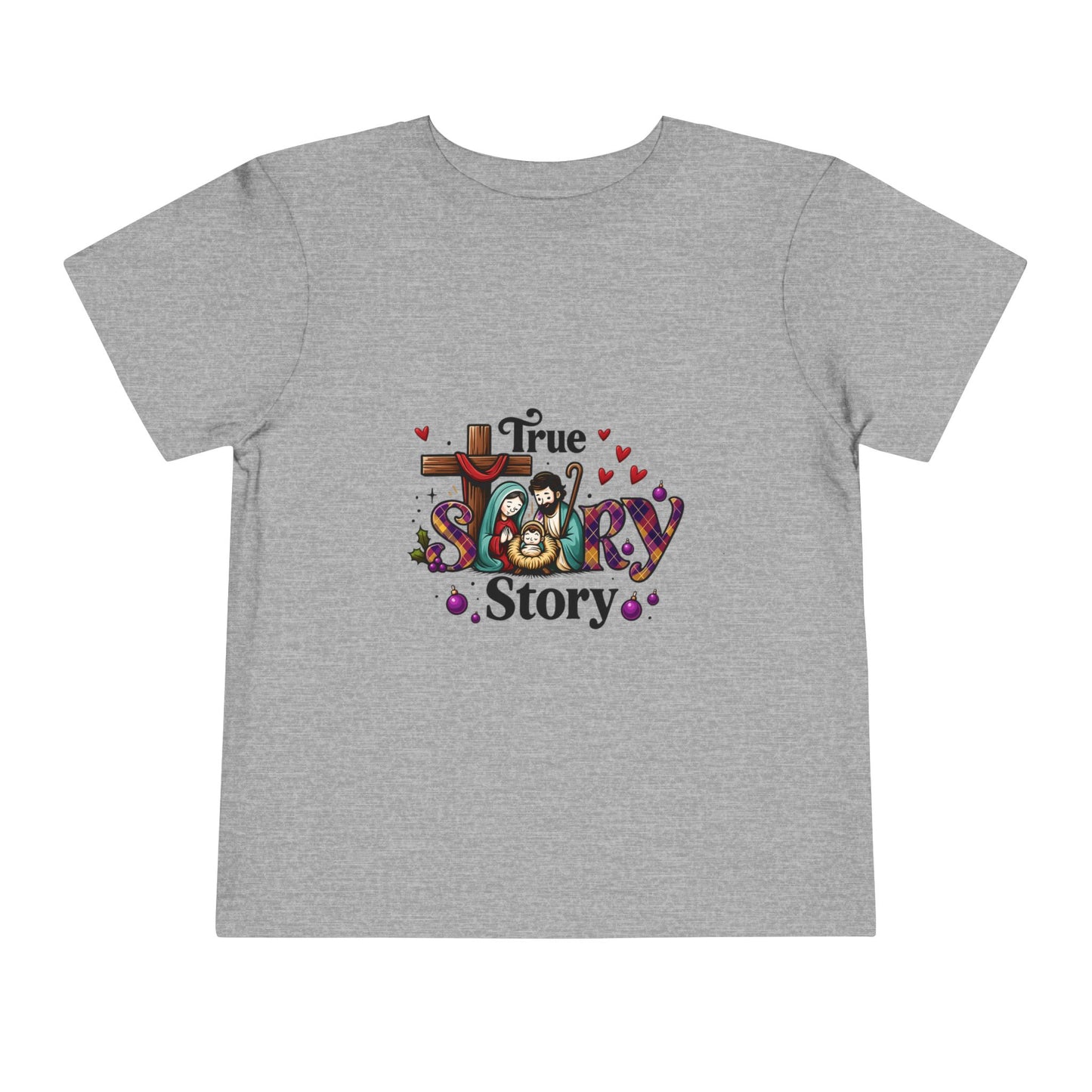 True Story Nativity Toddler Christmas Tee
