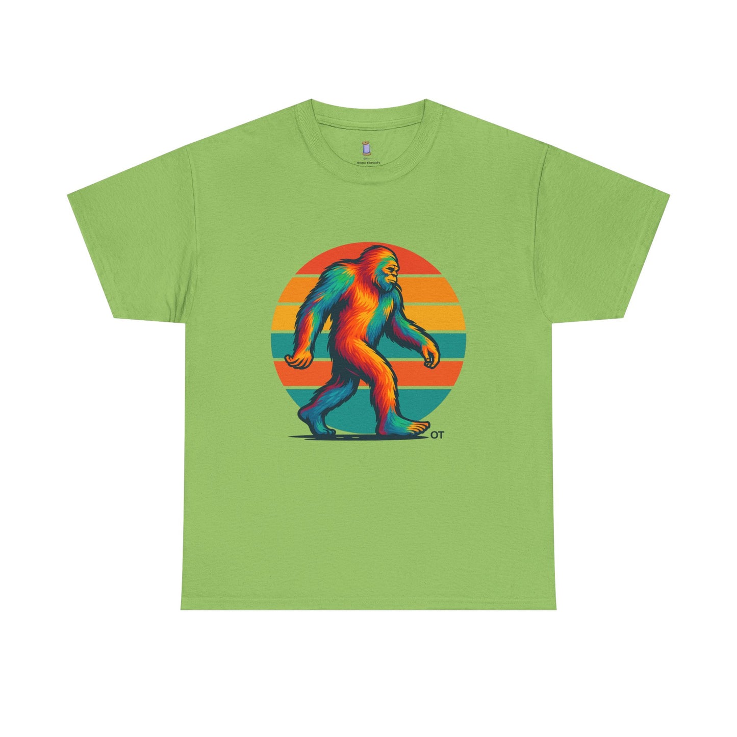 Colorful Bigfoot Unisex T-Shirt, Fun Graphic Tee for Nature Lovers, Perfect for Holidays, Festivals, Camping, Gifts