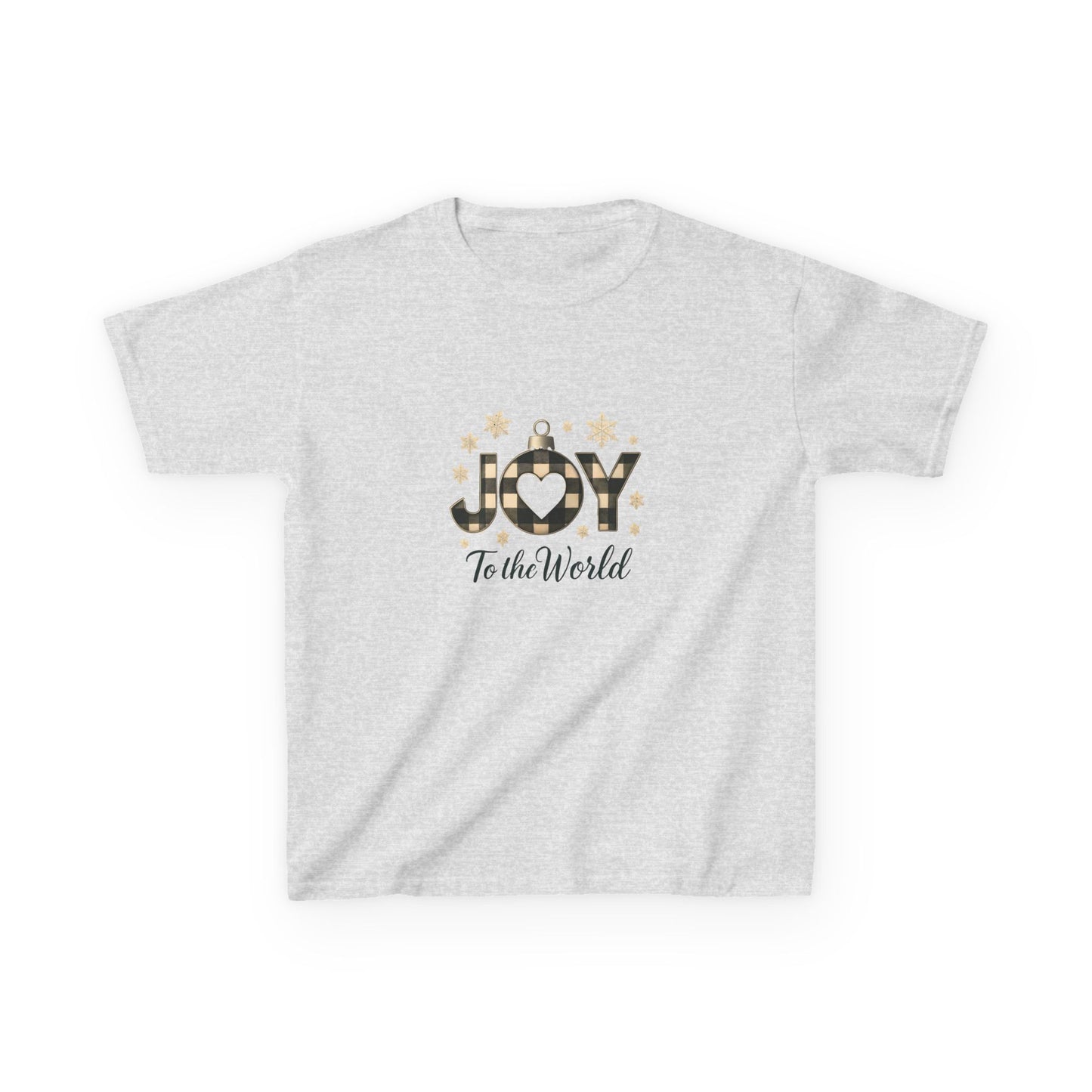 Joyful Dino Christmas Tee - Buffalo Check Ornament!