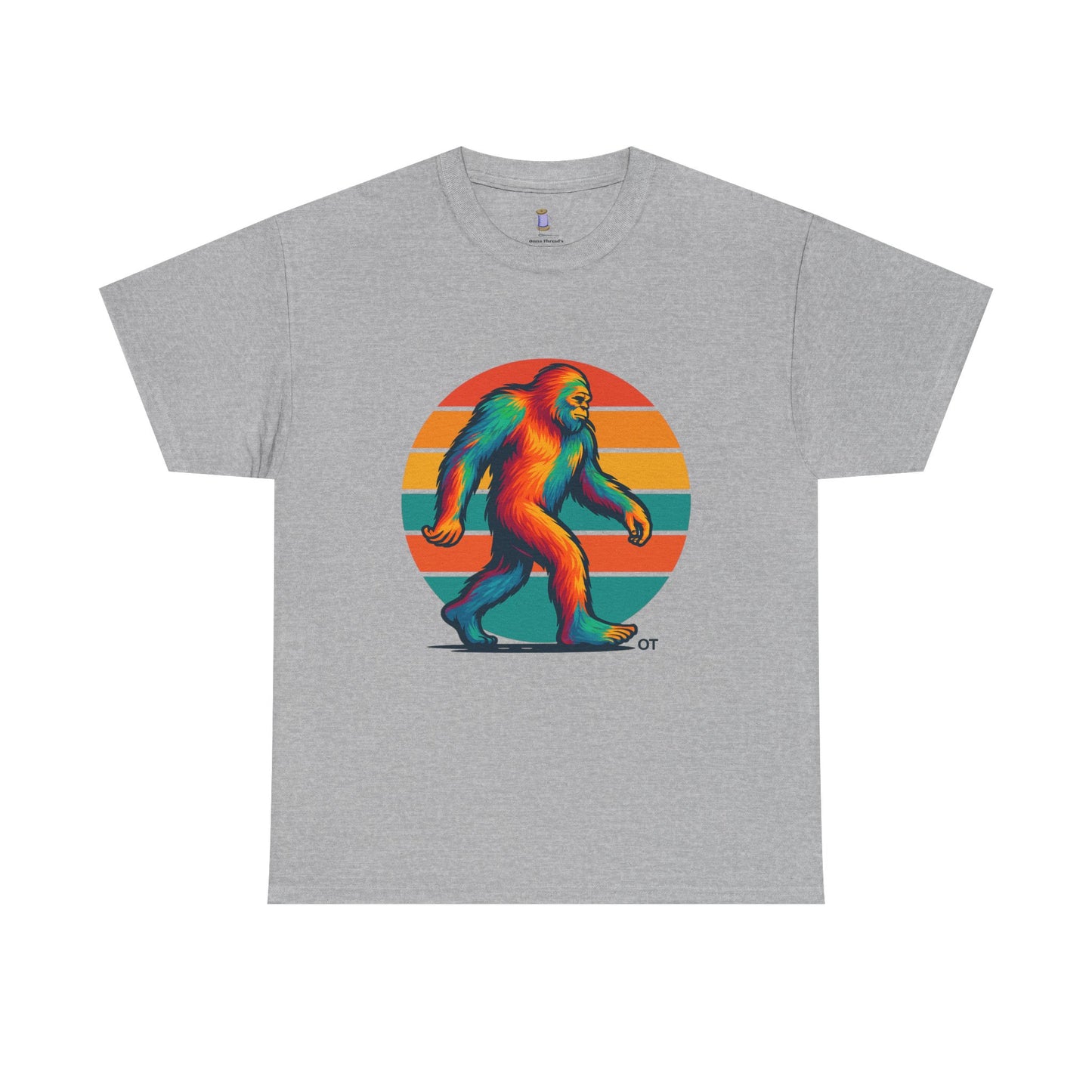 Colorful Bigfoot Unisex T-Shirt, Fun Graphic Tee for Nature Lovers, Perfect for Holidays, Festivals, Camping, Gifts