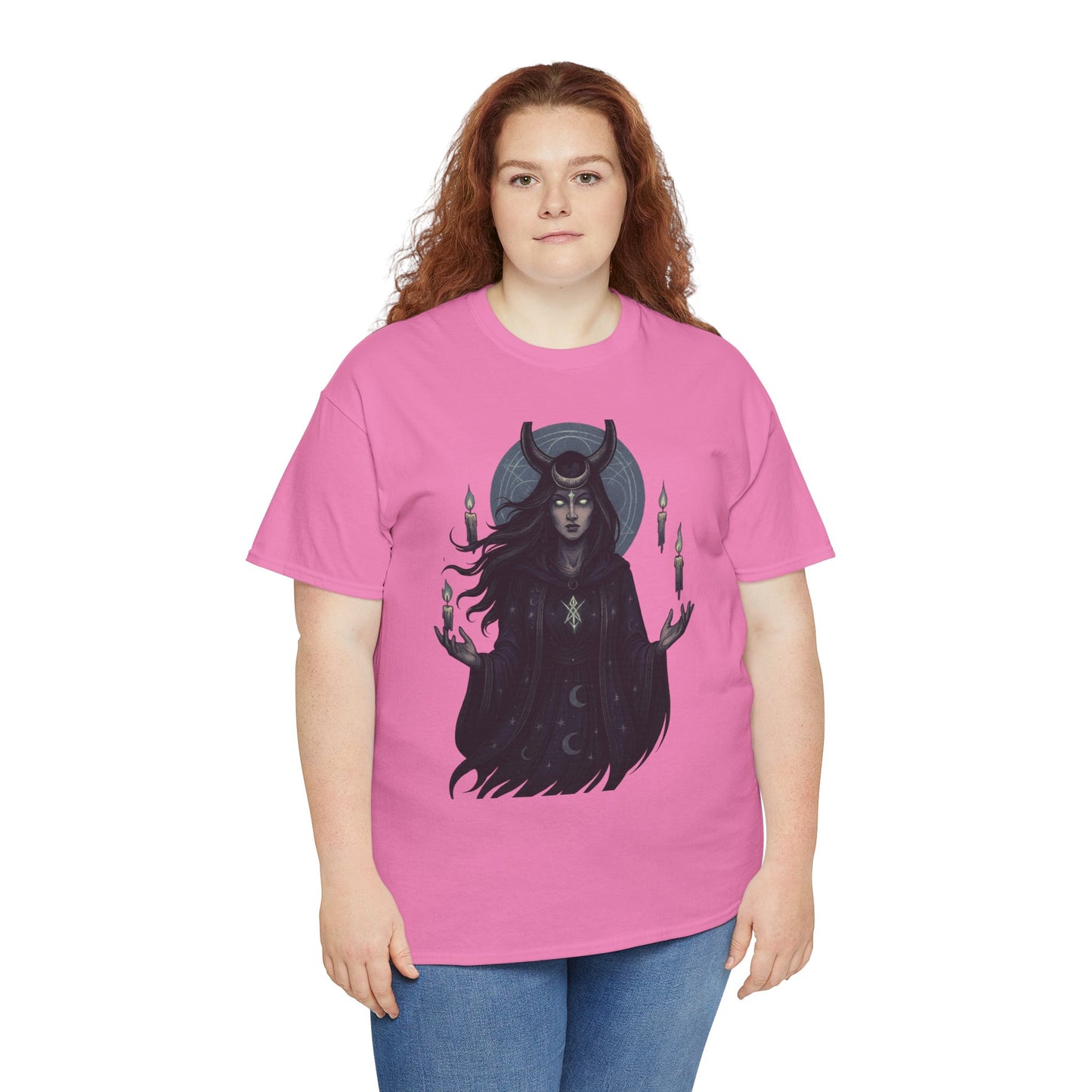 Moonlit Sorceress – Enchanted Candlelight Tee