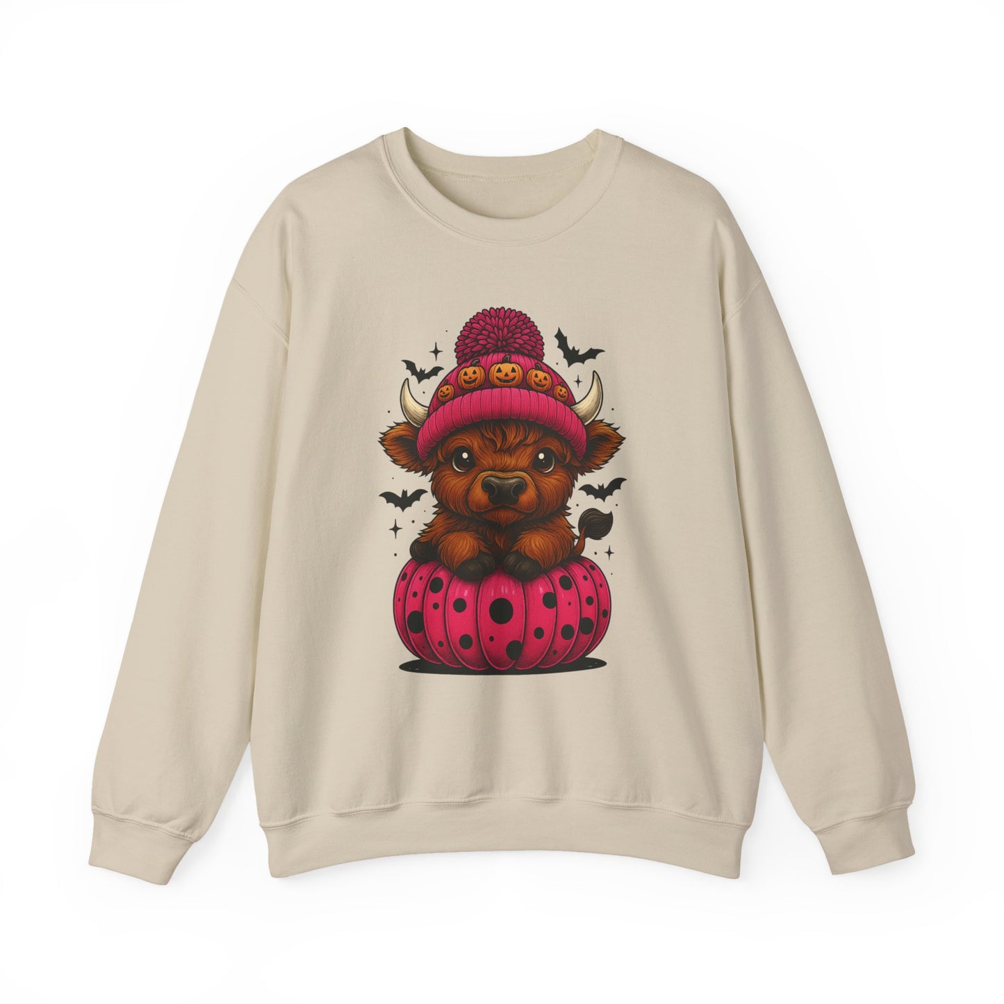 Highland Cow Halloween Sweatshirt - Cute Fall Vibes