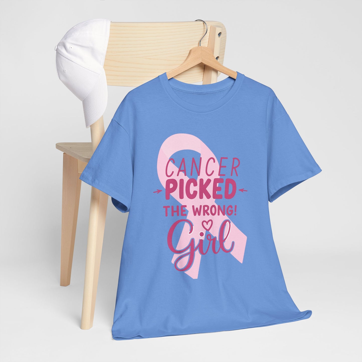 Cancer: The Wrong Picked Girl - Pink Ribbon Tee