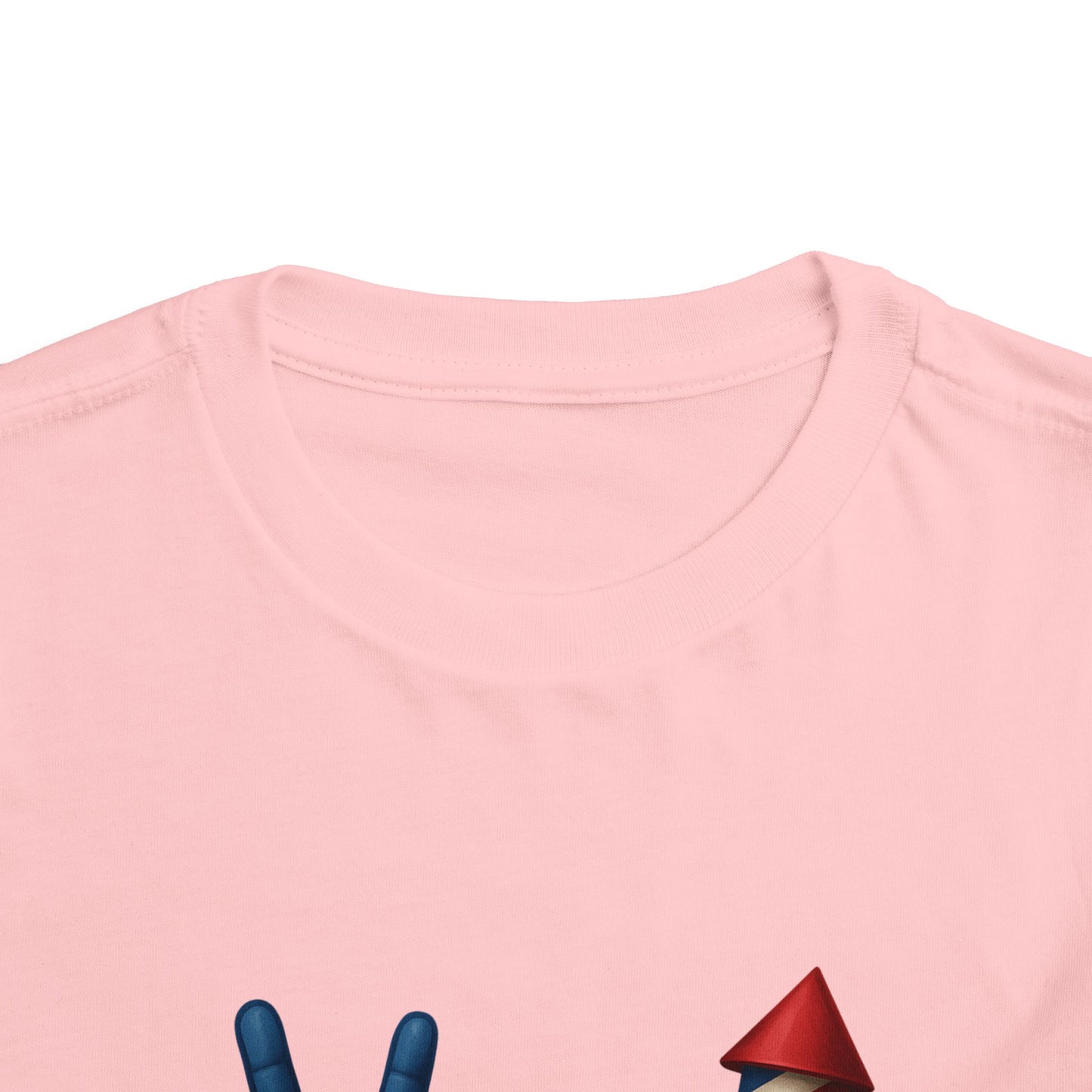 4th of July Peace & Heart Tee: Patriotic Toddler Shirt