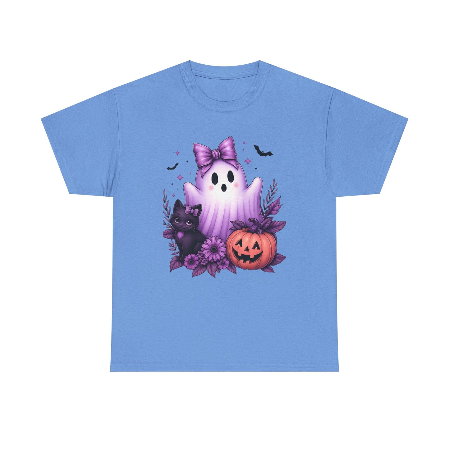 Pastel Halloween Ghost Cat Tee