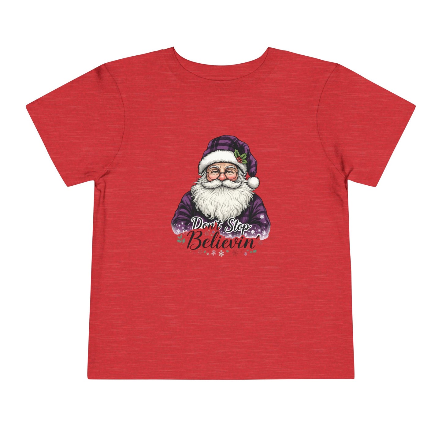 Santa's 'Don't Stop Believin' Toddler Christmas Tee