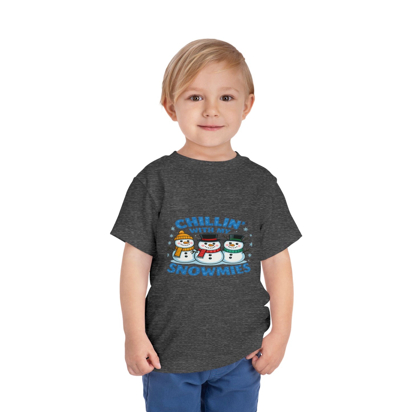 Chillin' with My Snowmies Toddler Christmas Tee