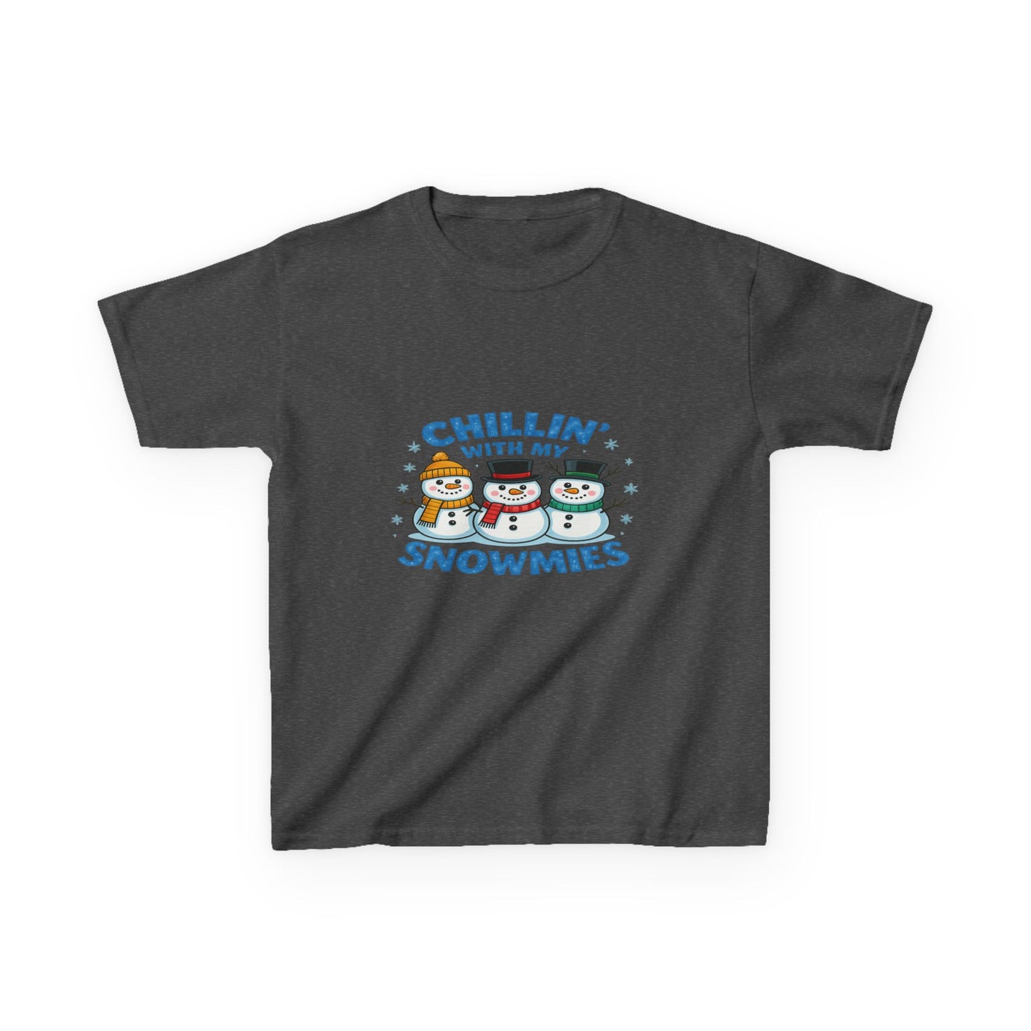 Chillin' with My Snowmies Christmas Tee - Kids Holiday Shirt