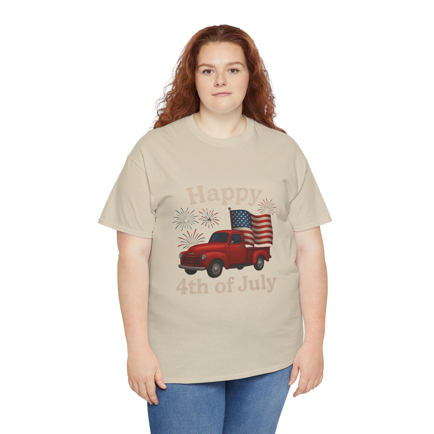 π Happy 4th of July Truck Tee β Patriotic Vintage Pickup Shirt