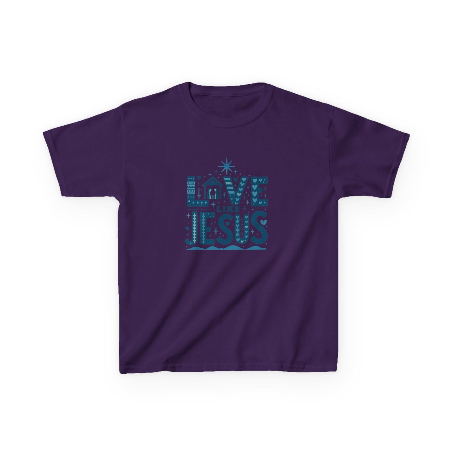 Love Like Jesus Christmas Dinosaur Tee