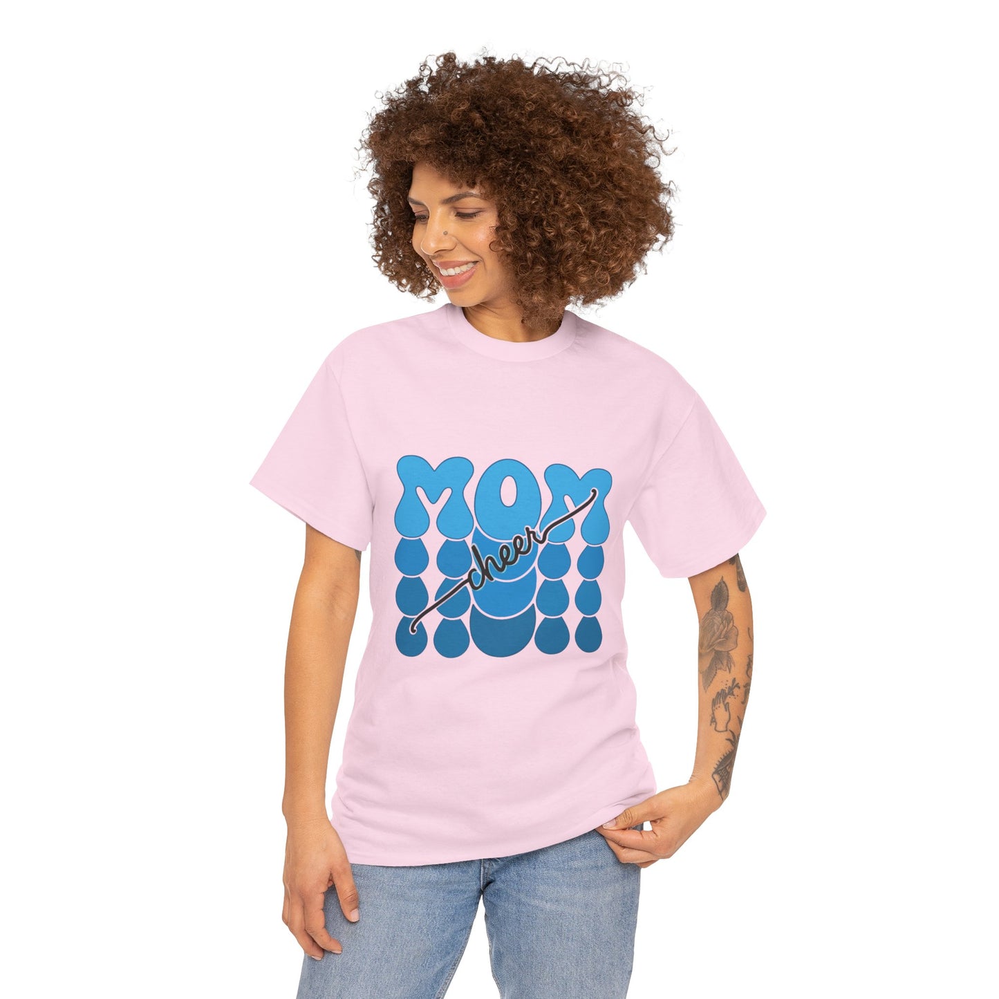 Blue Mom Cheer T-Shirt