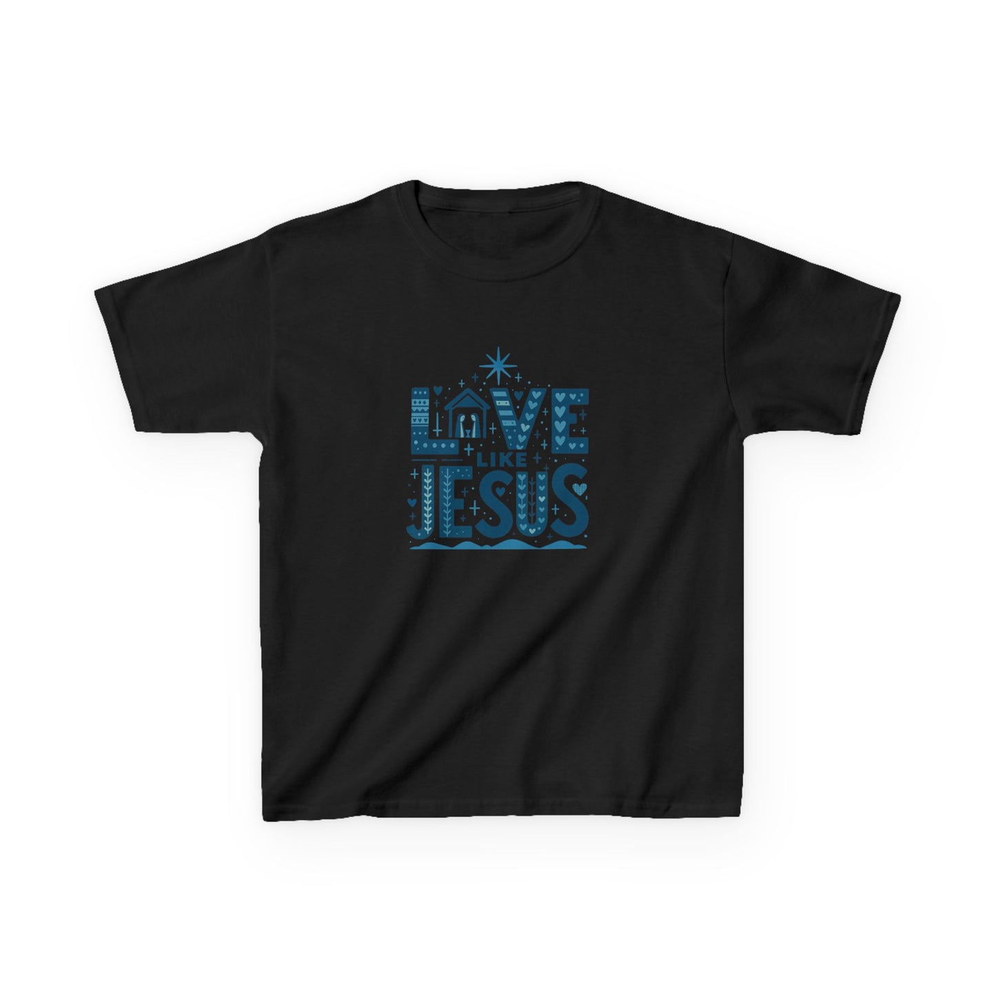 Love Like Jesus Christmas Dinosaur Tee