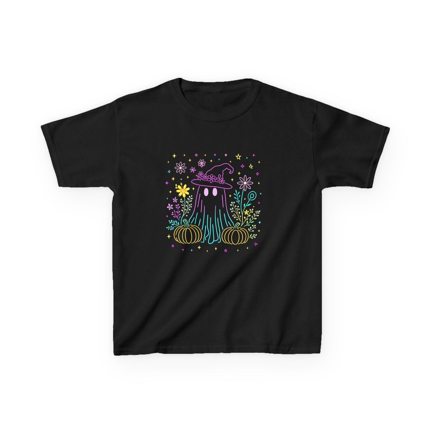 Pastel Ghost Halloween Dino Kids Tee