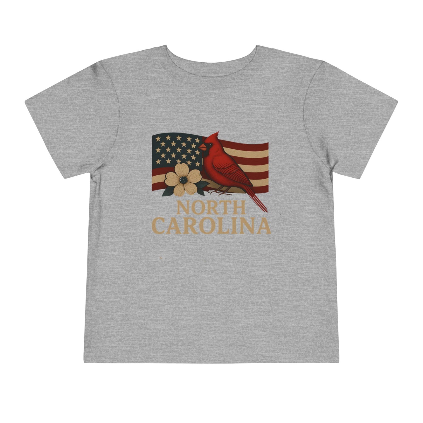 NC Cardinal & Dogwood Toddler Christmas Tee