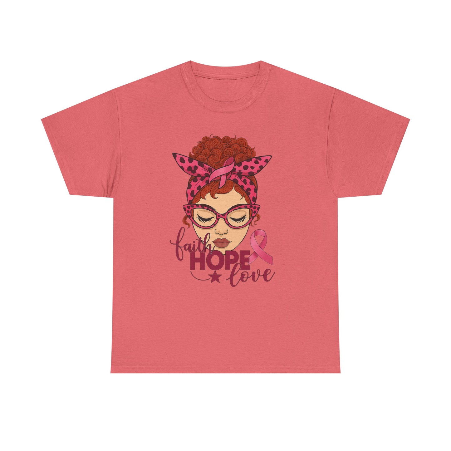 Hope, Faith & Love: Pink Ribbon Awareness Tee