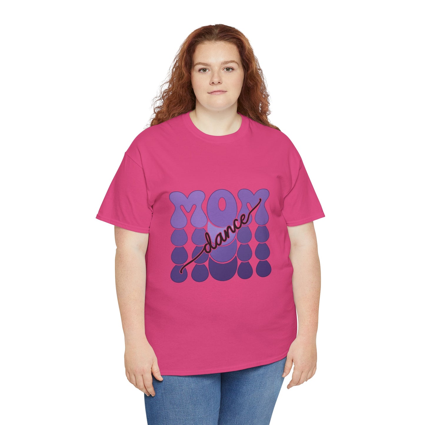 MOM Dance – Purple Letter Stage Spirit Tee