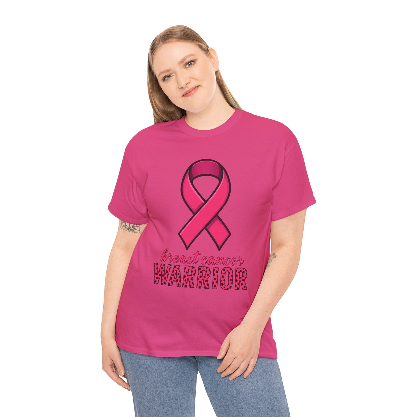 Breast Cancer Warrior Pink Ribbon Tee