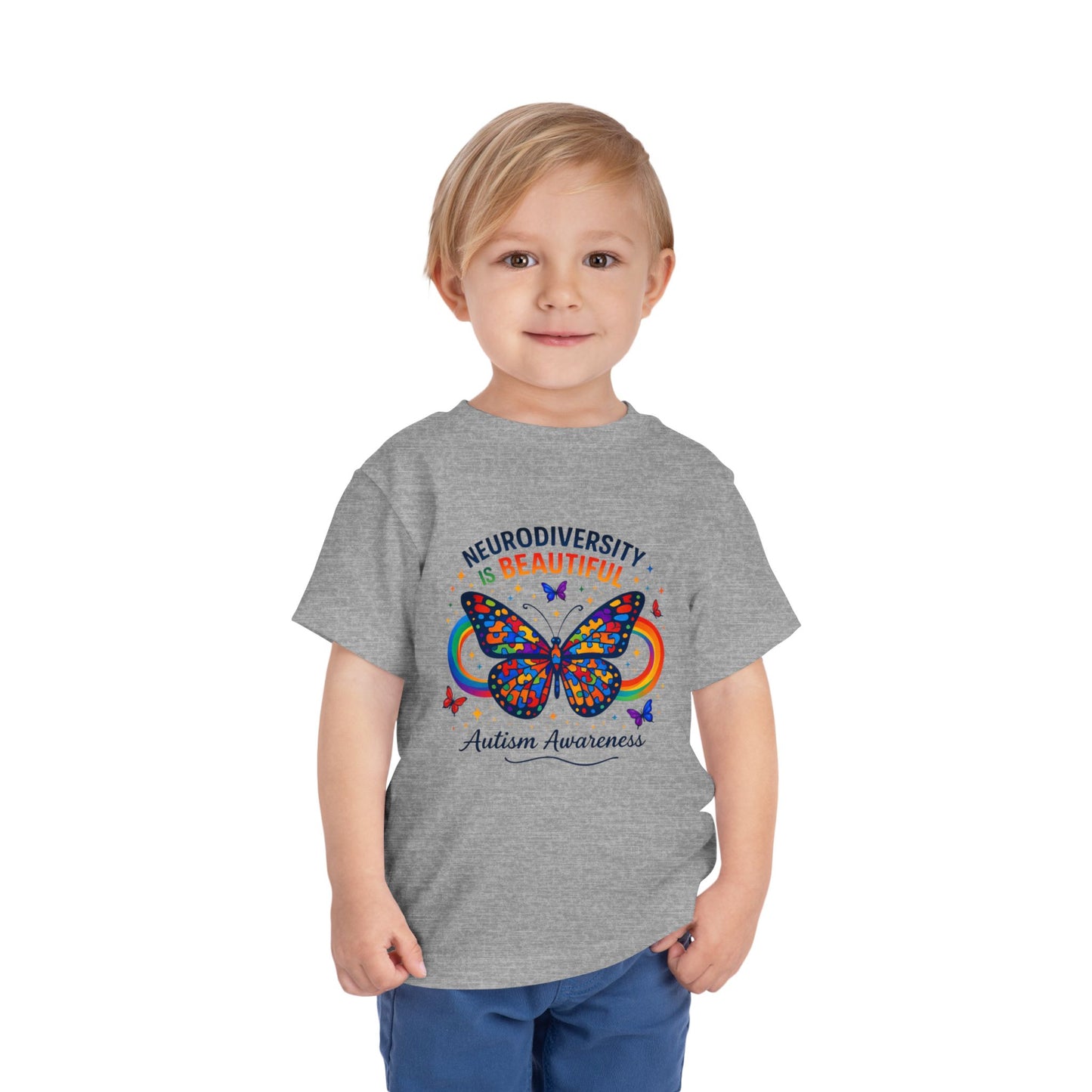 Toddler Tee Neurodiversity Is Beautiful Butterfly Design