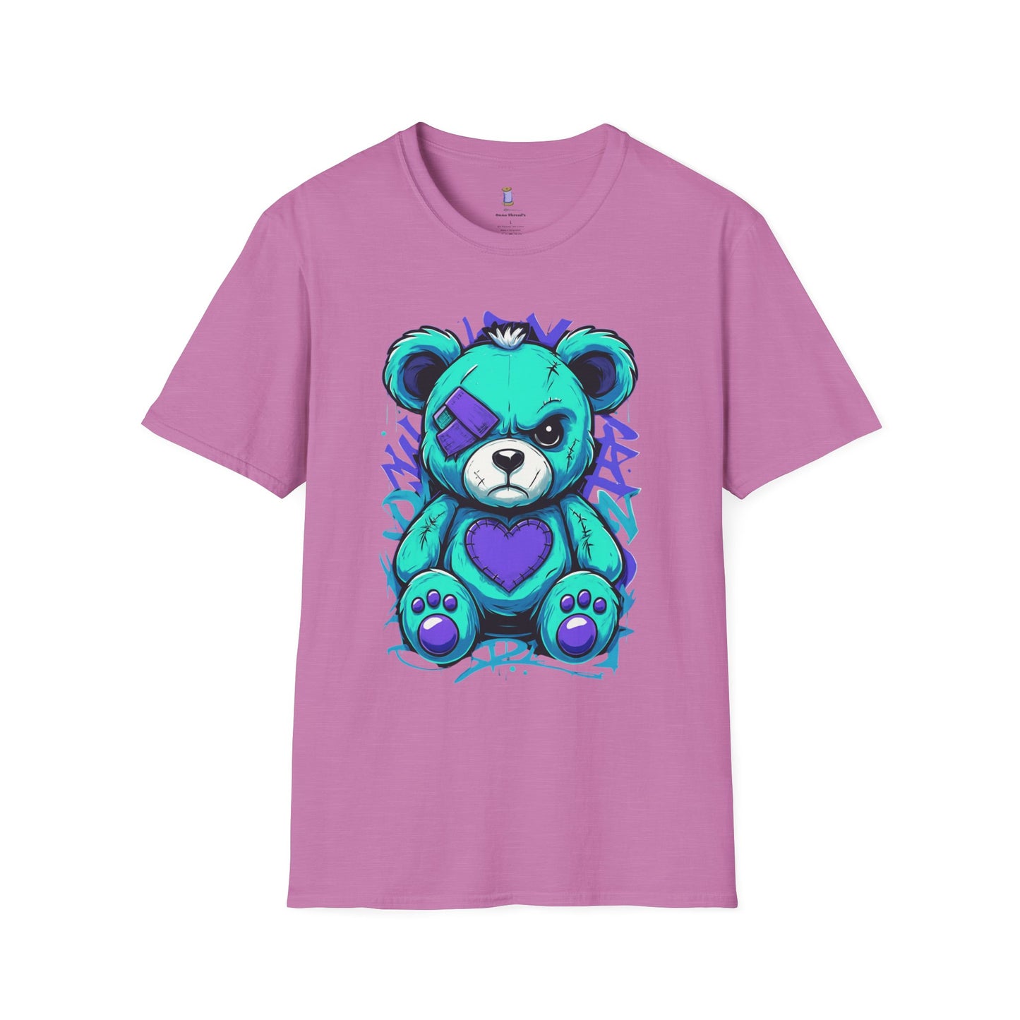 Adorable Grumpy Bear Unisex Softstyle T-Shirt | Cute Graphic Tee, Casual Wear, Gift for Animal Lovers, Birthday Present, Fun Fashion
