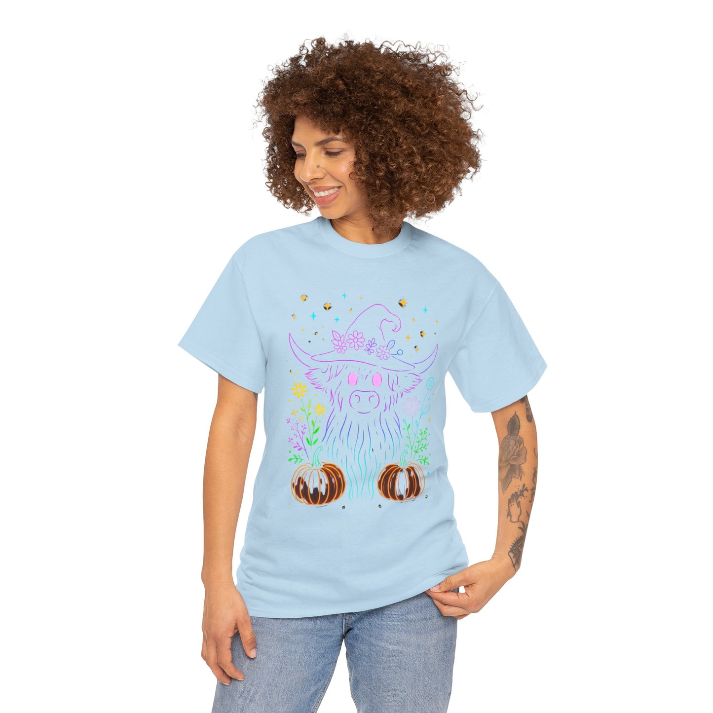 Highland Cow Witch Hat Tee