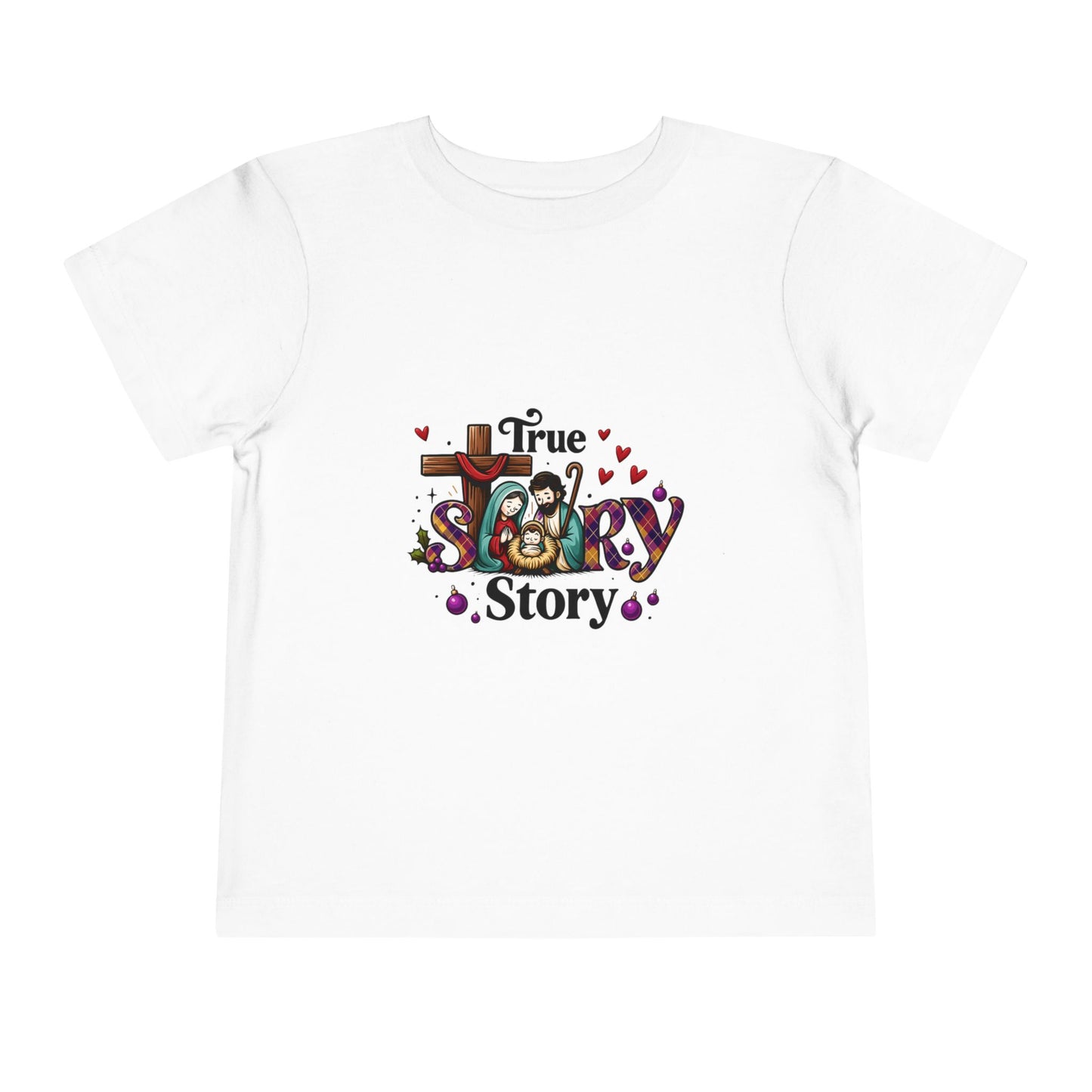 True Story Nativity Toddler Christmas Tee