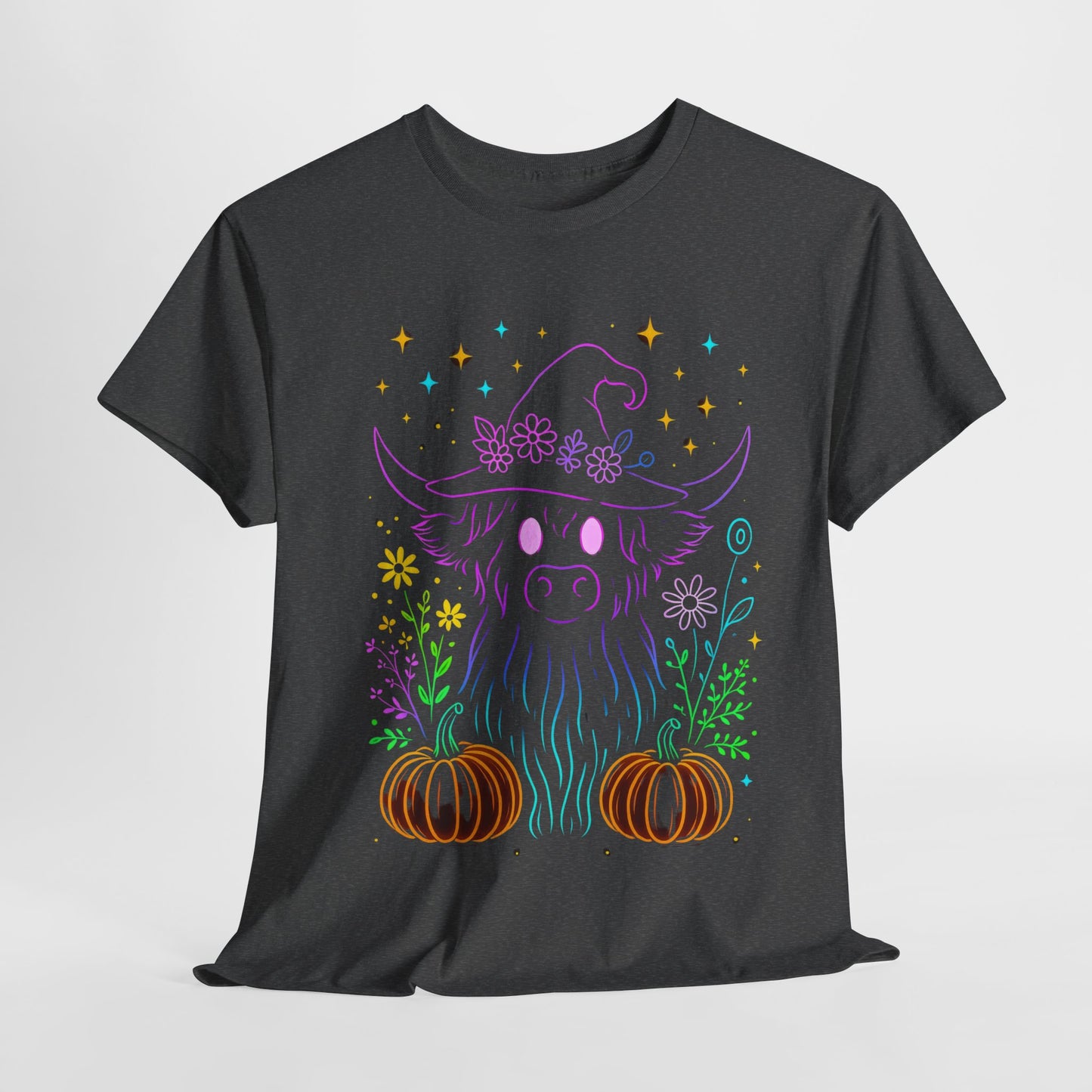 Highland Cow Witch Hat Tee