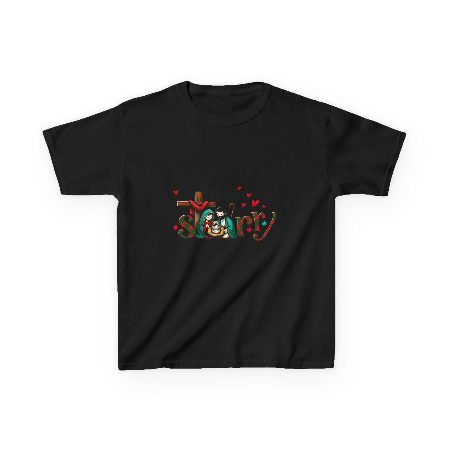 True Story Nativity Christmas Tee - Dinosaur Fun!