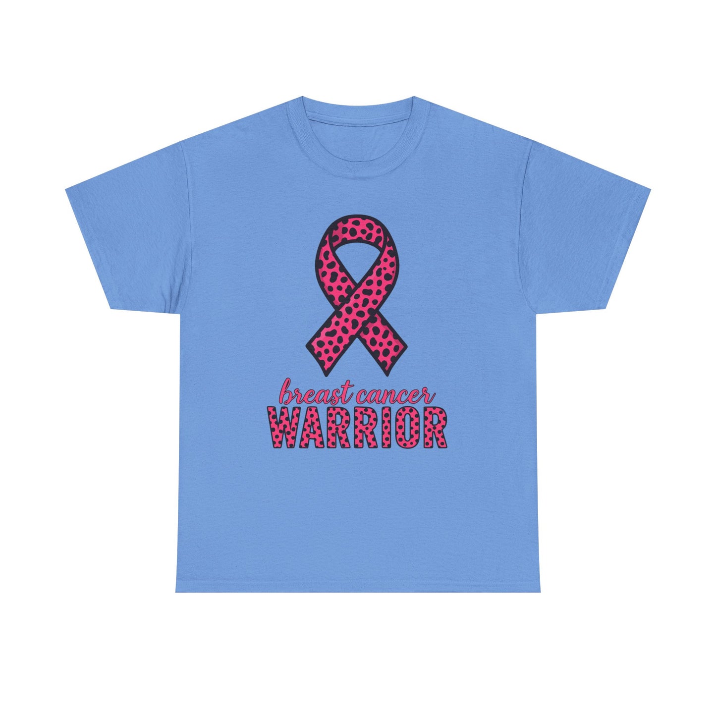 Pink Leopard Ribbon Breast Cancer Awareness Tee