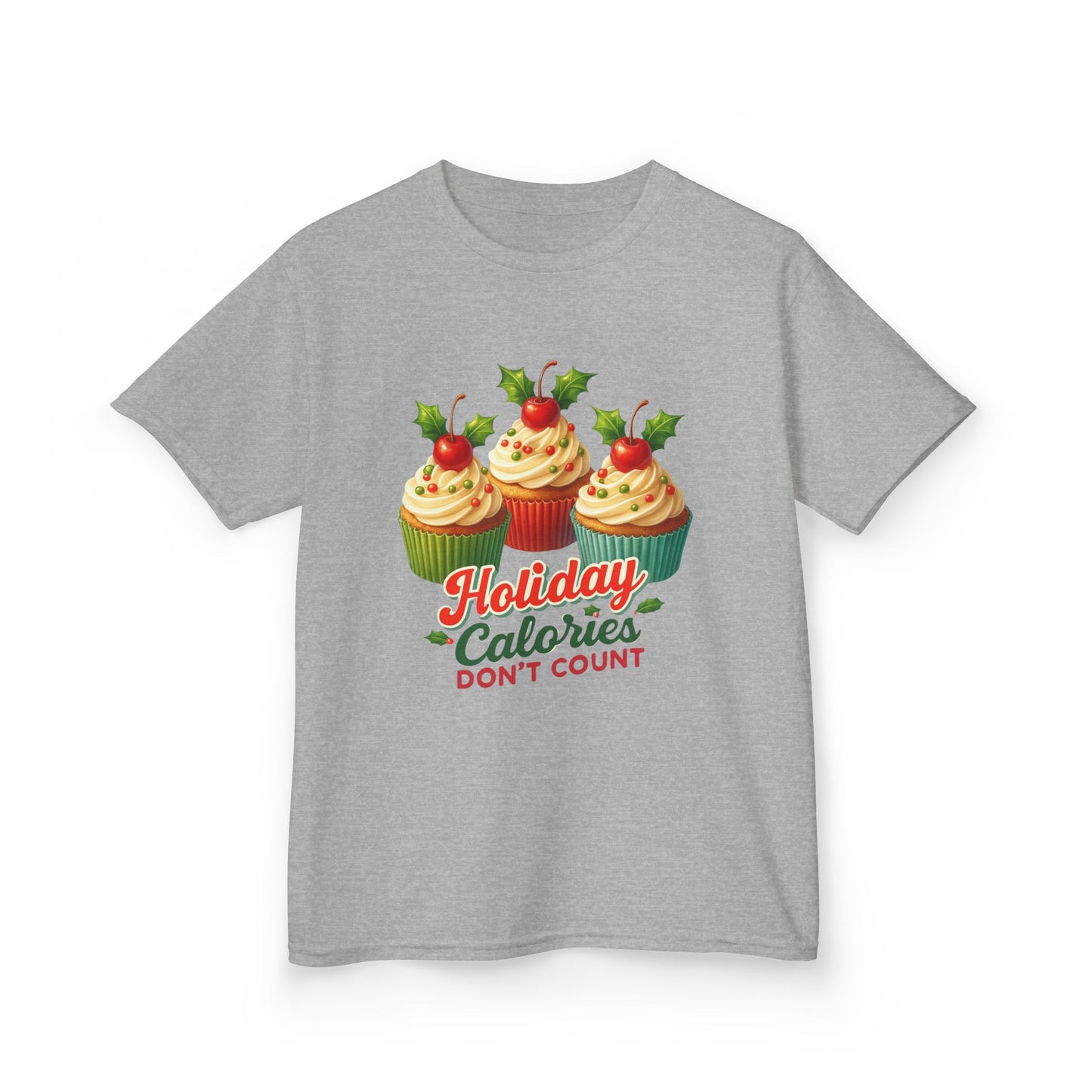Holiday Cupcake Dino Tee - Christmas Fun!